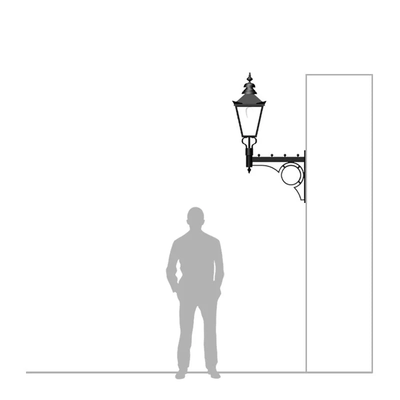 Laverton 1Lt Outdoor Wall Lamp - Cast Iron - Image 5