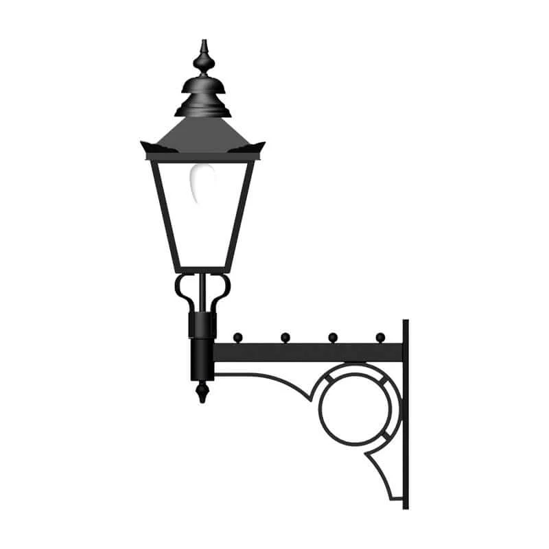 Laverton 1Lt Outdoor Wall Lamp - Cast Iron - Image 9
