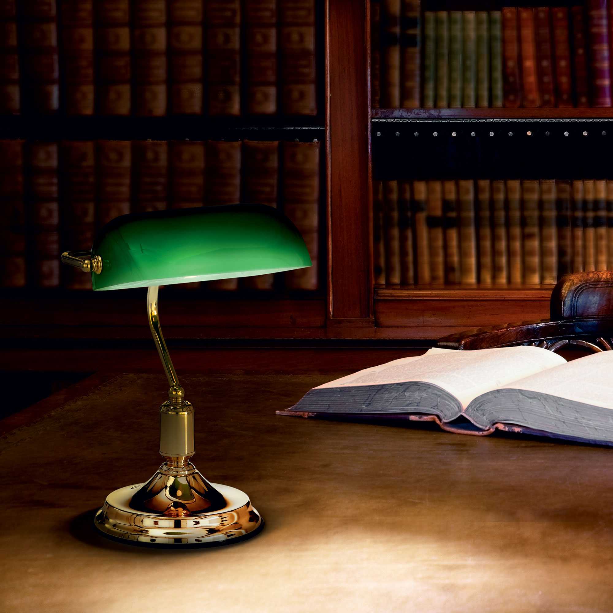 Lawyer Table Lamp - Burnish/Brass Finish - Image 3