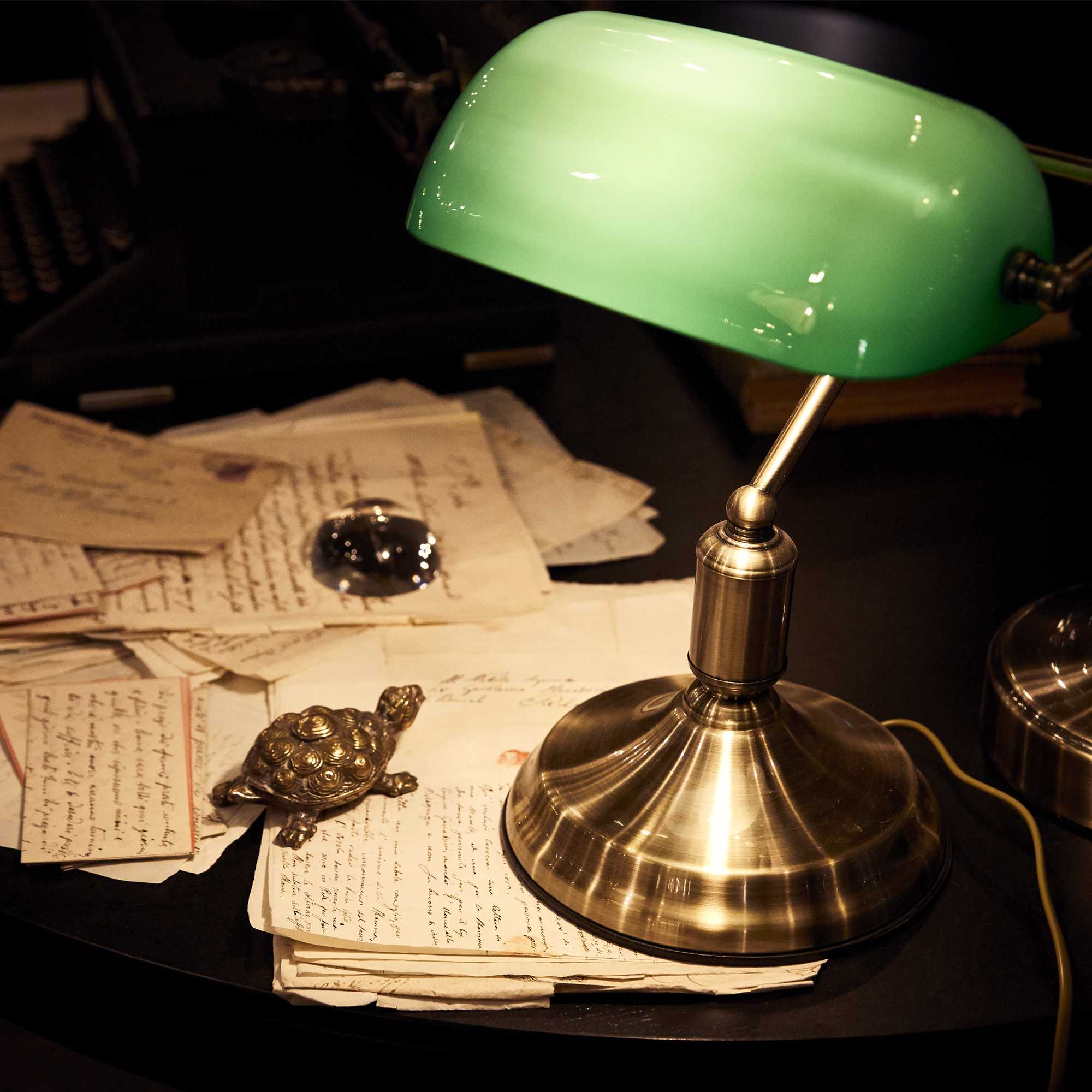 Lawyer Table Lamp - Burnish/Brass Finish - Image 4
