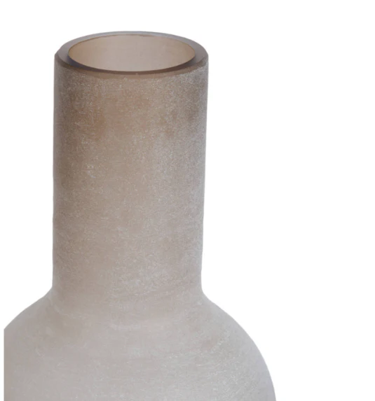LAZARO Vase - Glass Matt Light Brown - Image 2