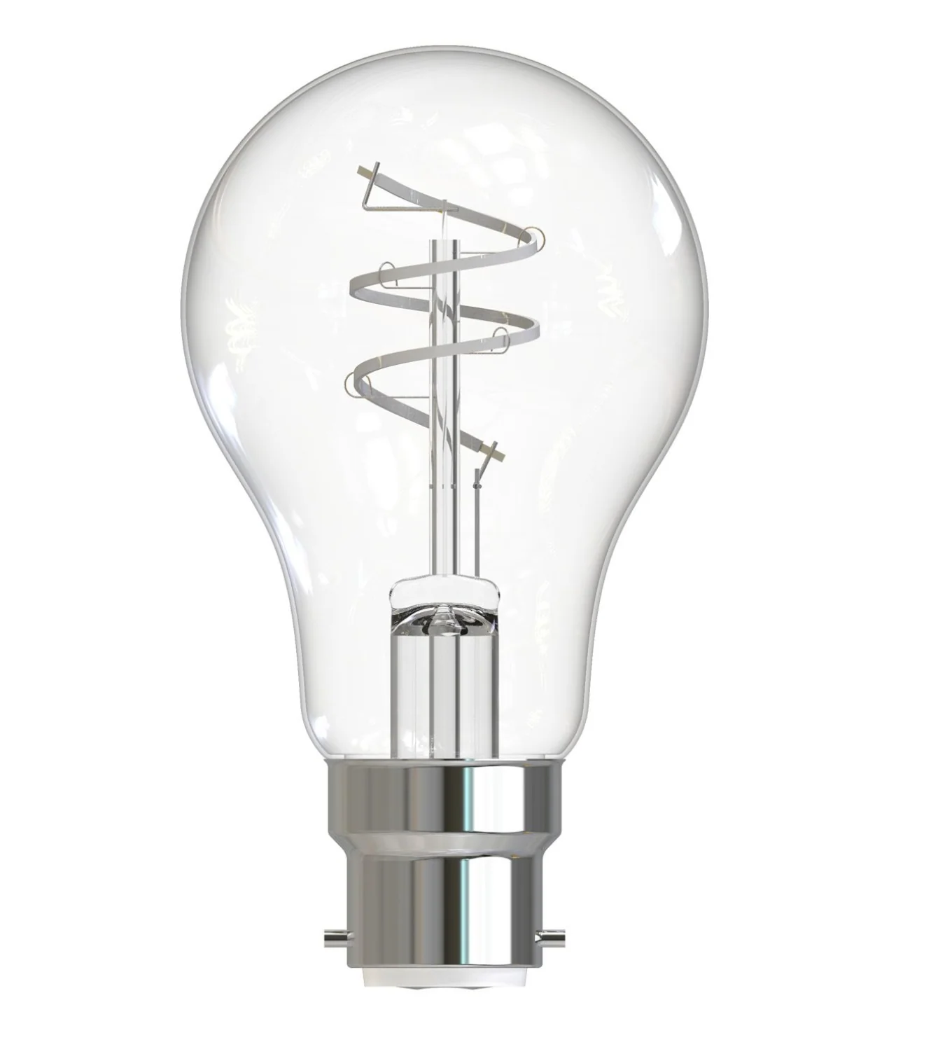 LED B22 GLS Light Bulb- Clear Finish - Image 3