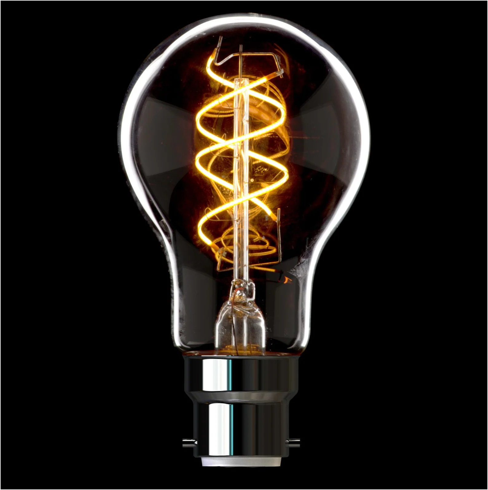 LED B22 GLS Light Bulb- Clear Finish - Image 4