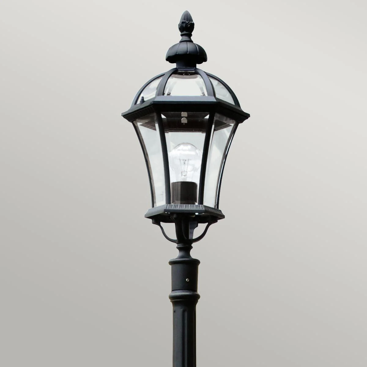 Ledbury 1 Light Lamp Post - Black IP44  E27 - Image 3