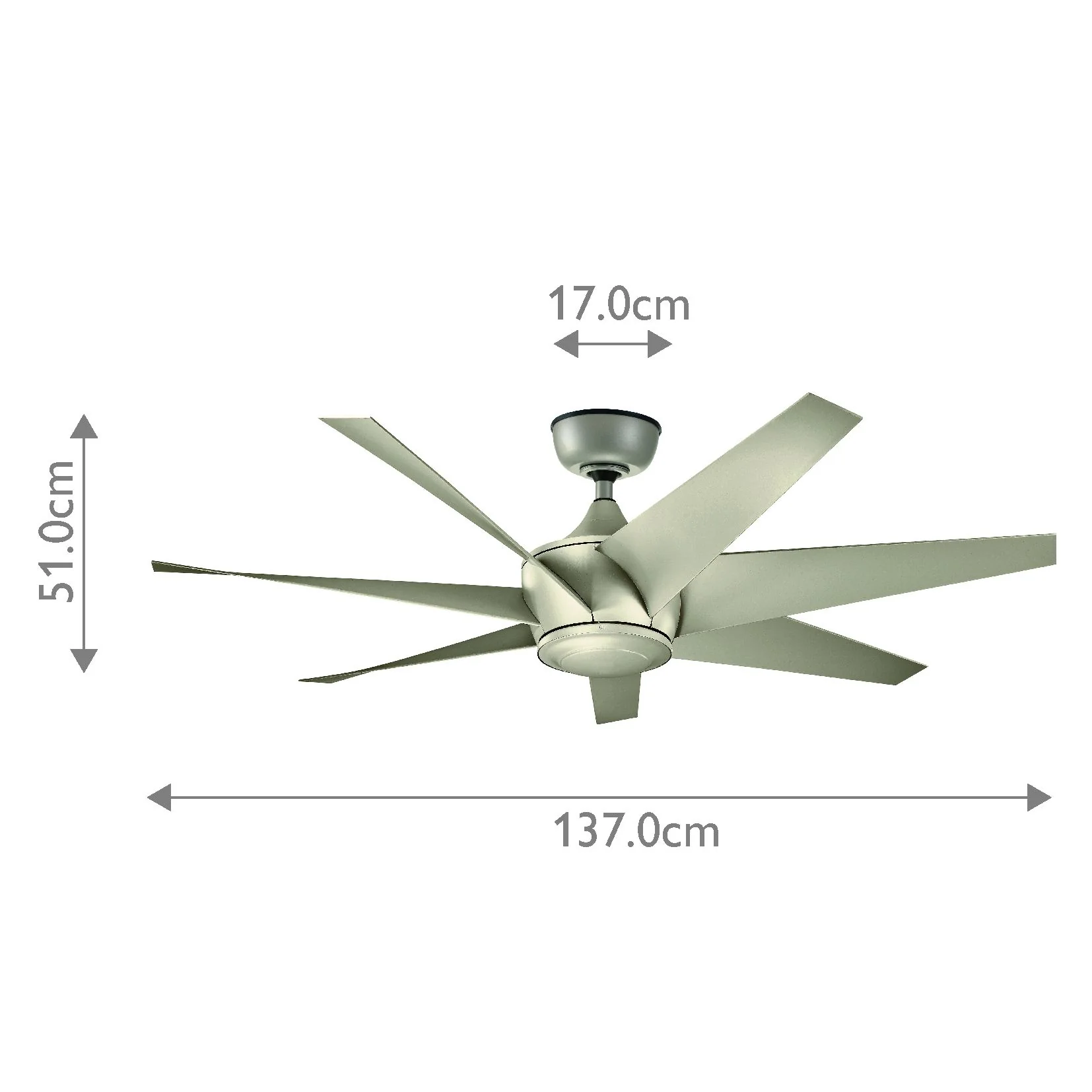 Lehr Fan IP44 - Antique Satin Silver - Small and Large - Image 6