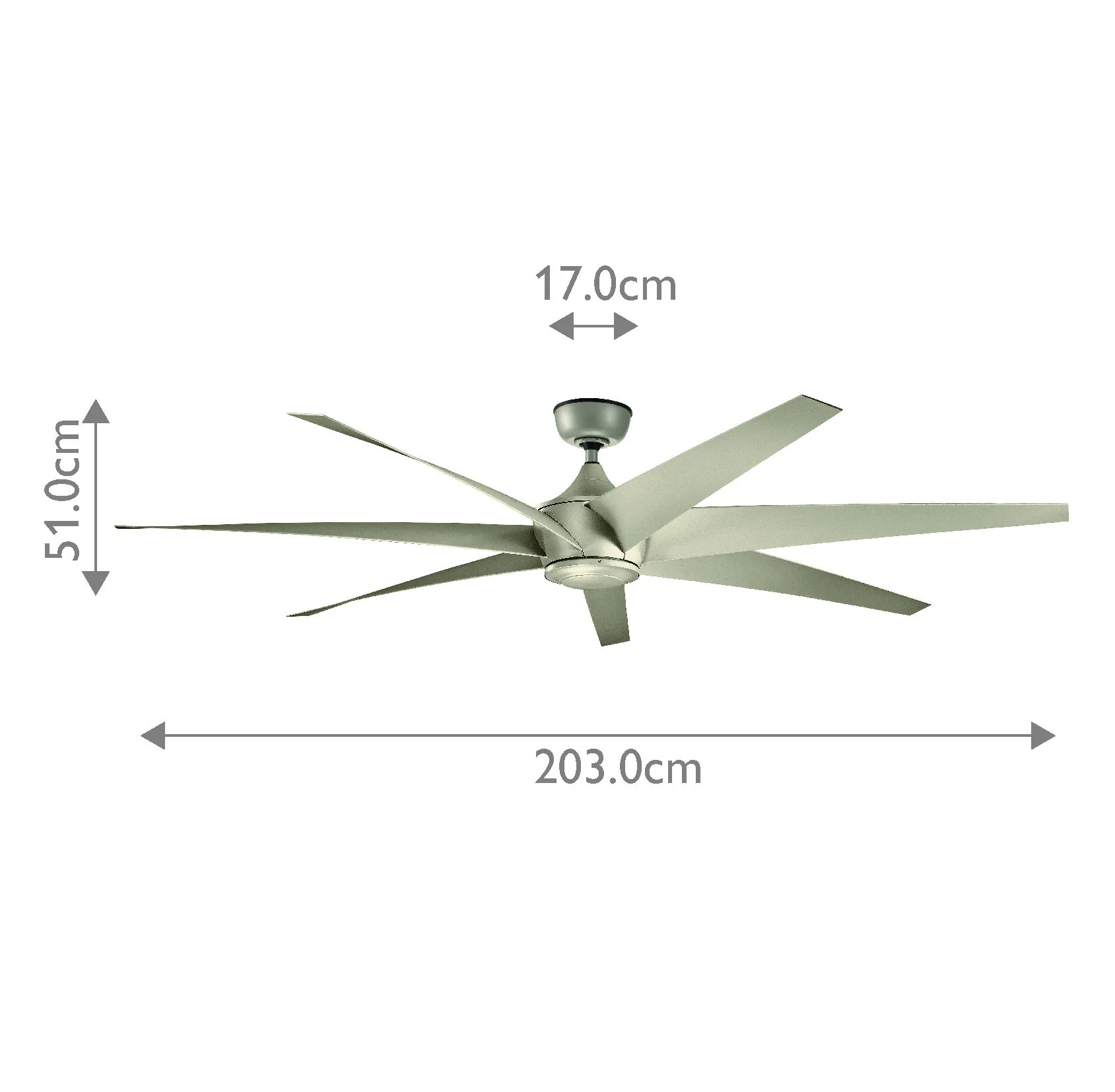 Lehr Fan IP44 - Antique Satin Silver - Small and Large - Image 7