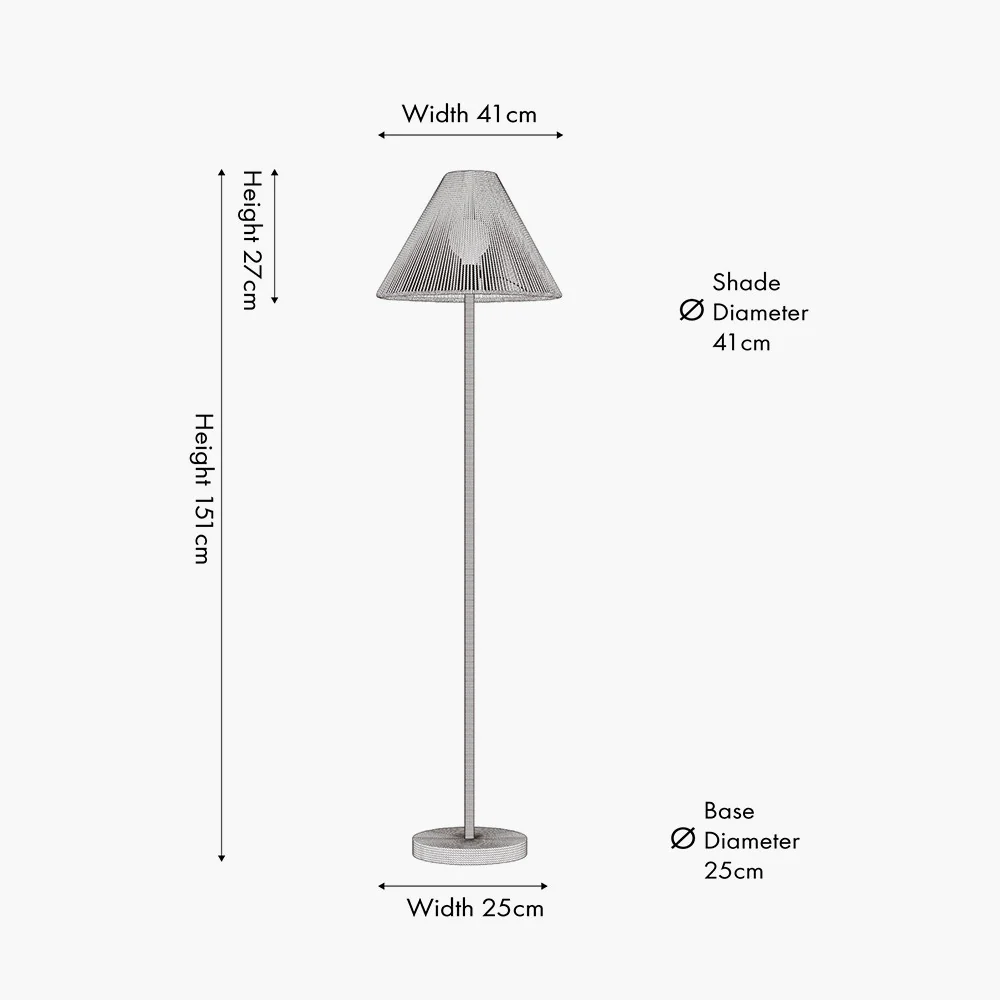 Leif Jute Rope Floor Lamp - Image 3