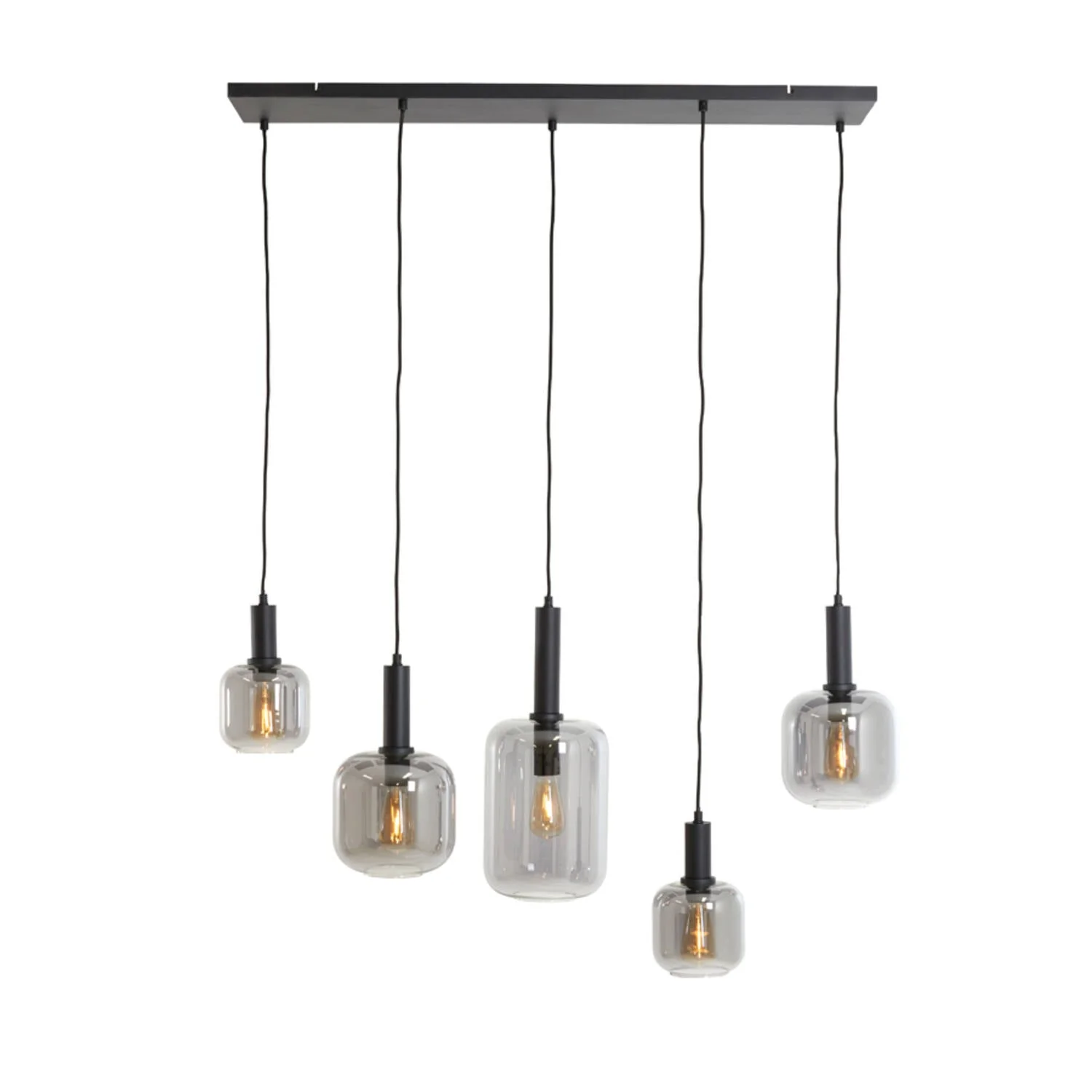 Lekar 3/5Lt Island Pendant - Bronze/Gold & Smoked Glass - Image 5