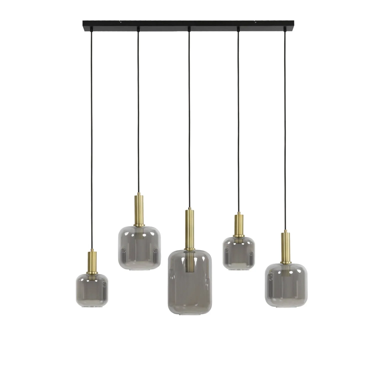 Lekar 3/5Lt Island Pendant - Bronze/Gold & Smoked Glass - Image 4