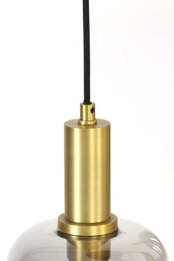 Lekar 5Lt/9Lt Cluster Hanging Ceiling Light - Antique Bronze & Smoked Glass Finish - Image 5
