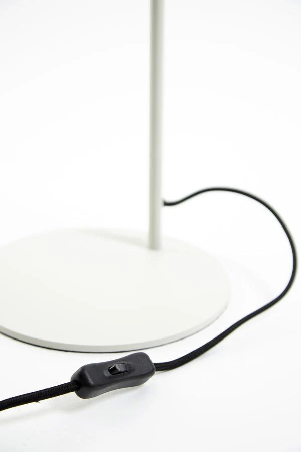 Lekar Floor Lamp 32cm - Light Grey & Green Glass/Black & Smoked Glass Finish - Image 5