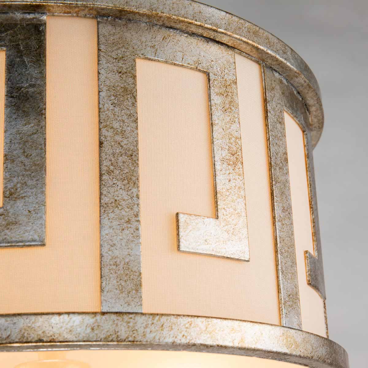 Lemuria 2/3Lt Pendant - Distressed Gold, Ivory Shade - Image 4