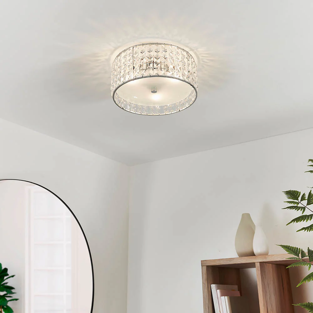 Lenore 3Lt Bathroom Flush Centre Ceiling Light IP44 - Image 2