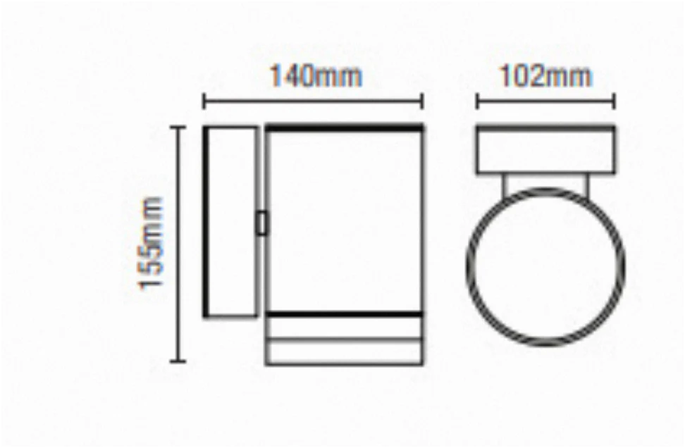 Lens Outdoor Up Down Wall Light - Image 5