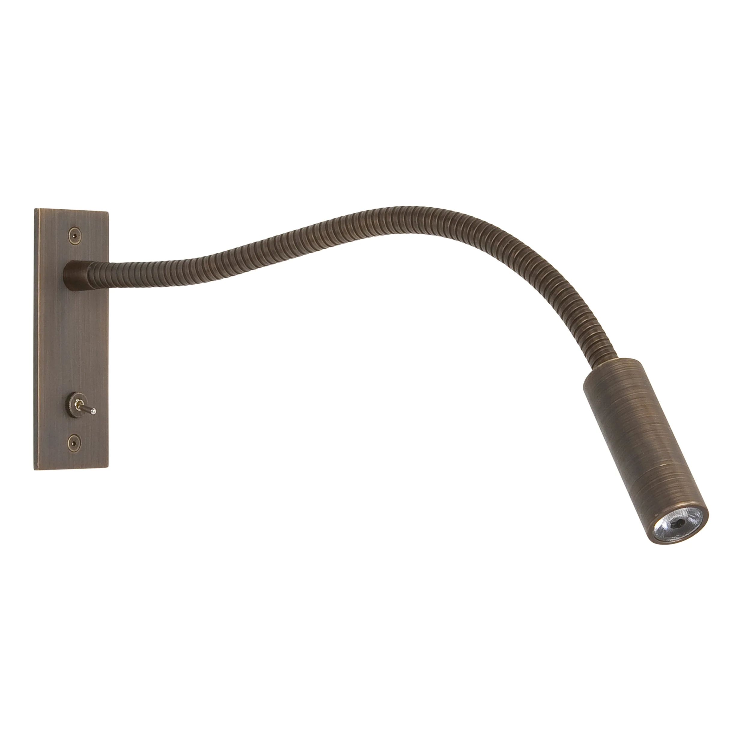 Leo Switched LED Task Light - Nickel/Bronze - Image 2