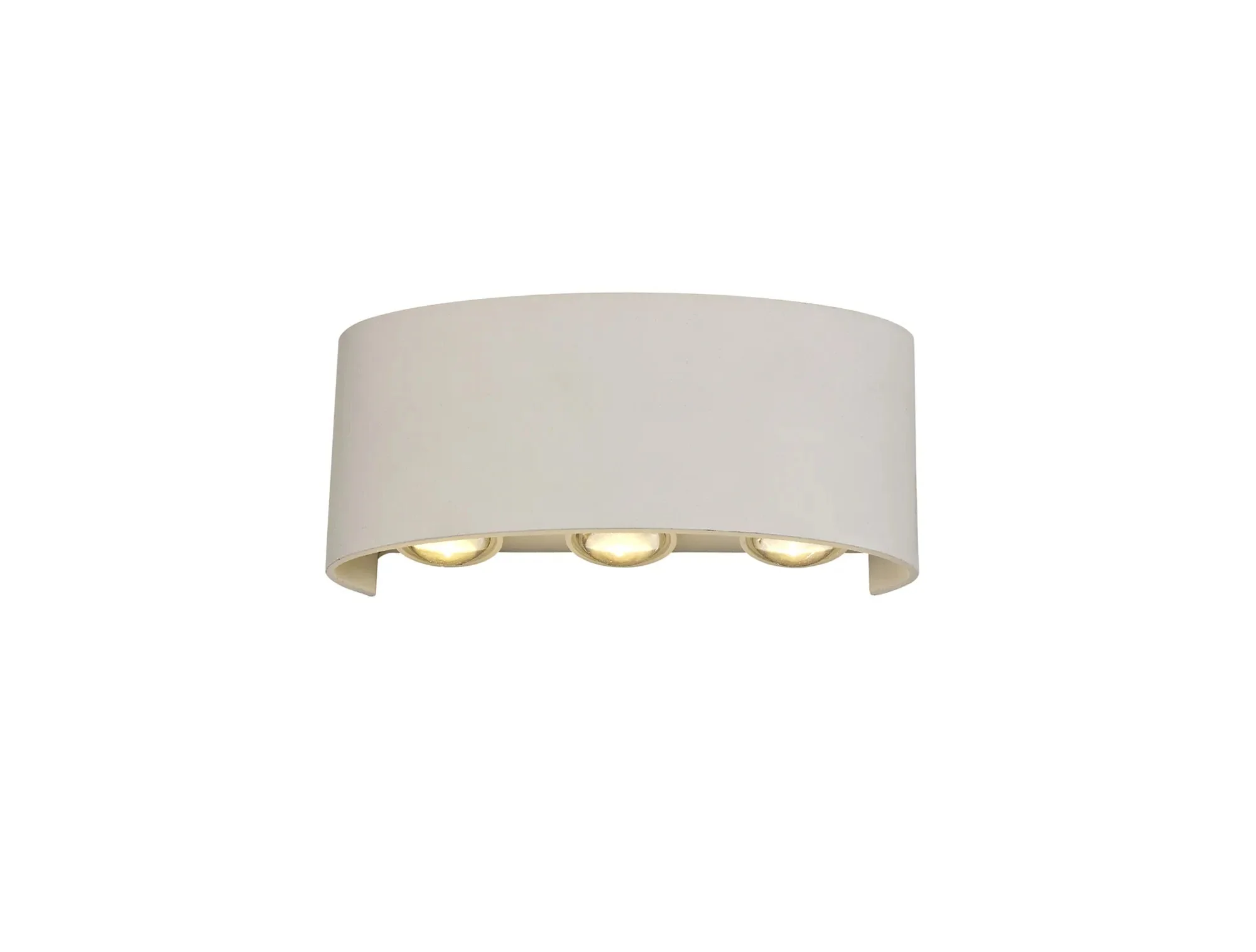 Leoni Up/Down Outdoor Wall Light IP54 - Anthracite/ White - Image 2