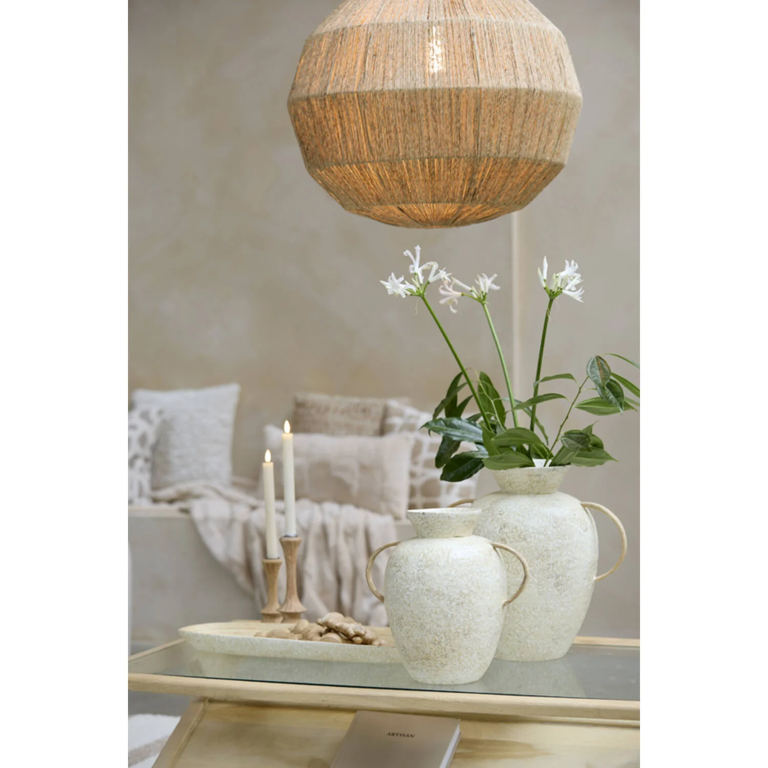 Leri Vase Deco - Bamboo Cream - Image 4