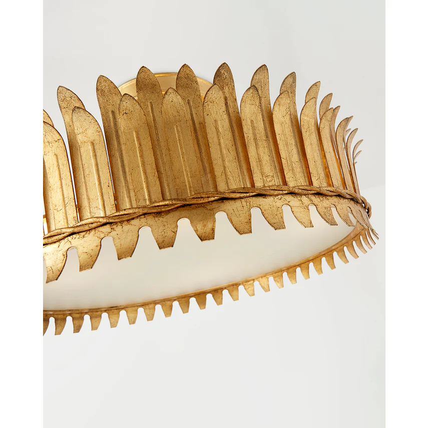Leslie 12"/16"/21" Semi-Flush - Gilded Iron Finish - Image 4