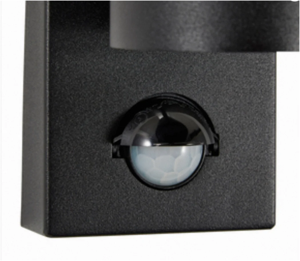 Leto Up or Down Wall Light with PIR Sensor- Black/ Anthracite Finish - Image 6