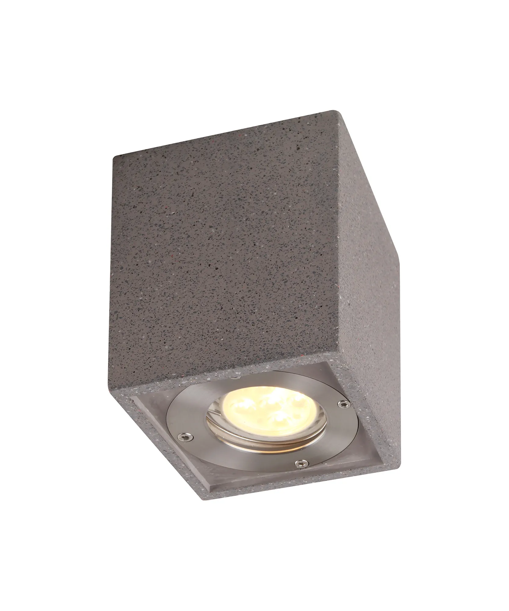 Levi 9cm Round/ Rectangle Spotlight- White/ Grey Concrete Finishes - Image 14