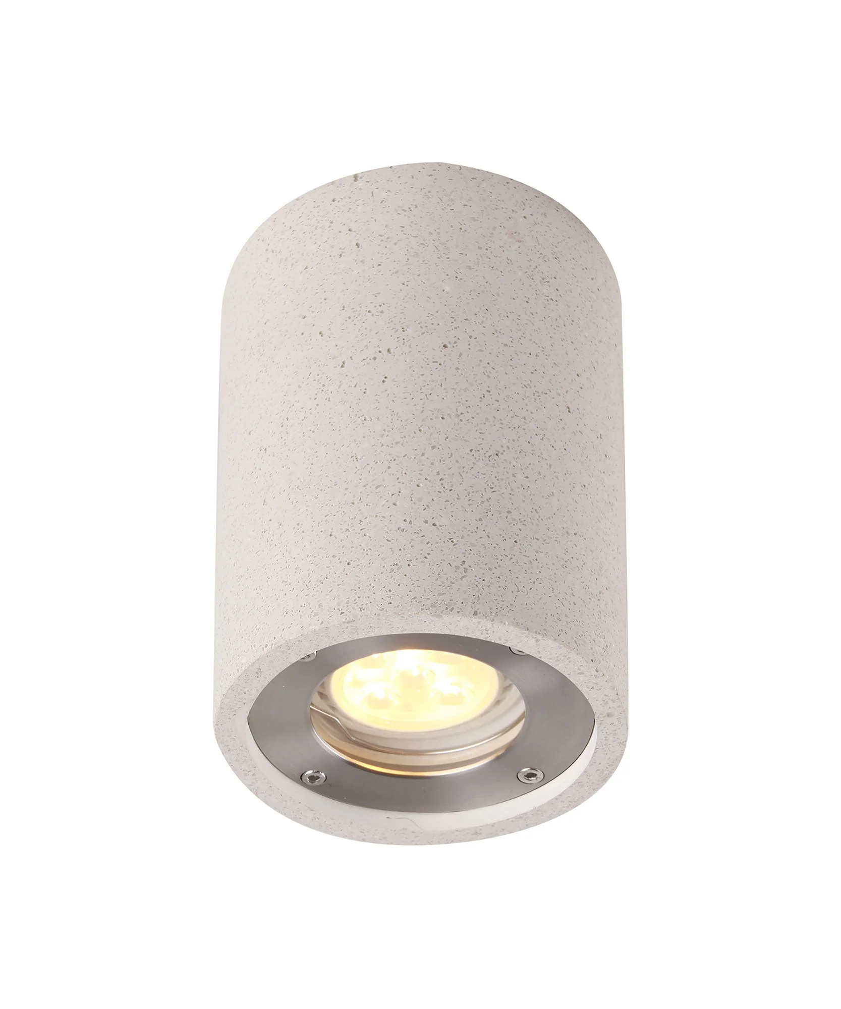 Levi 9cm Round/ Rectangle Spotlight- White/ Grey Concrete Finishes - Image 3