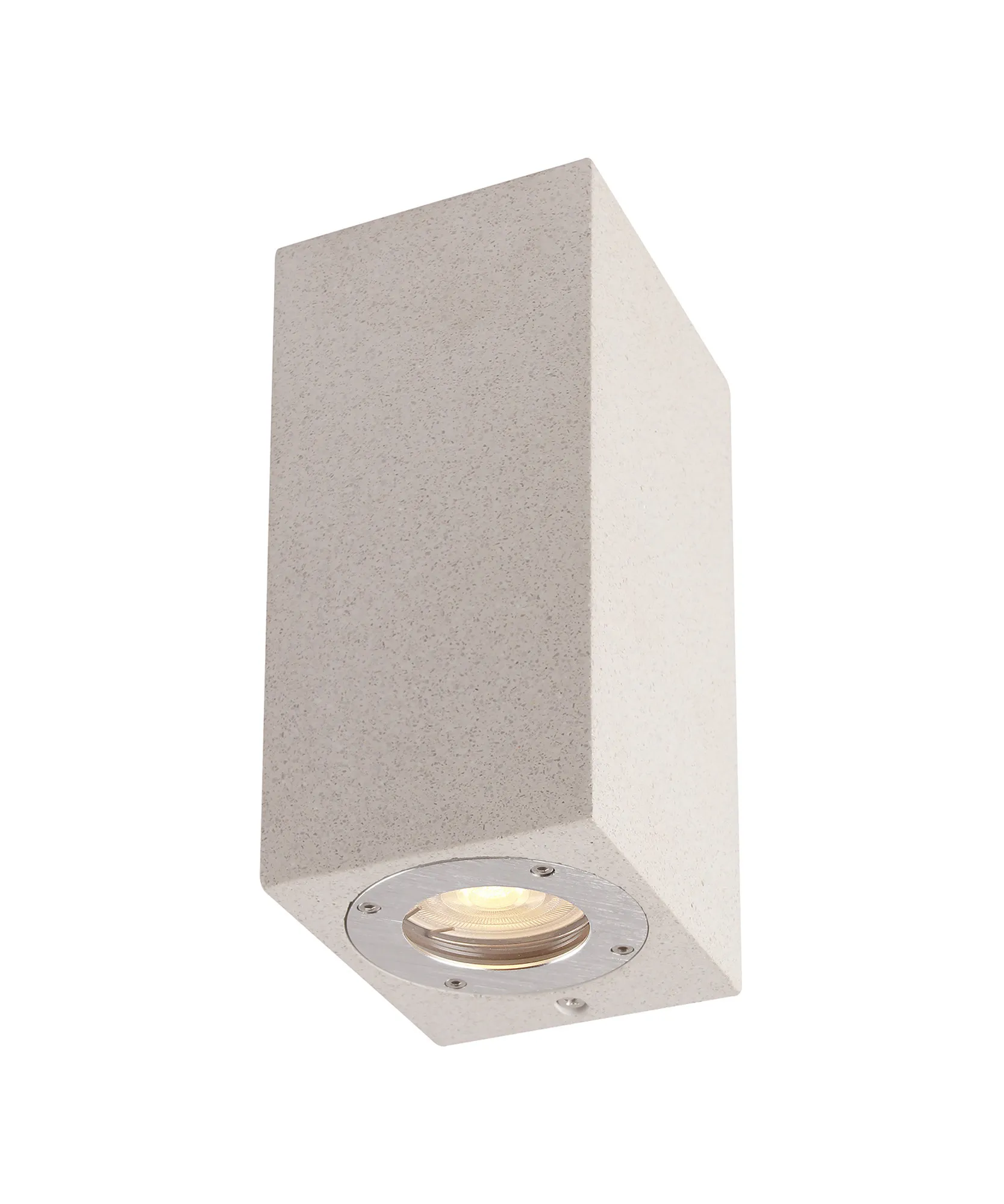 Levi IP65 Up/Down Wall Light - Grey/White Concrete - Image 2