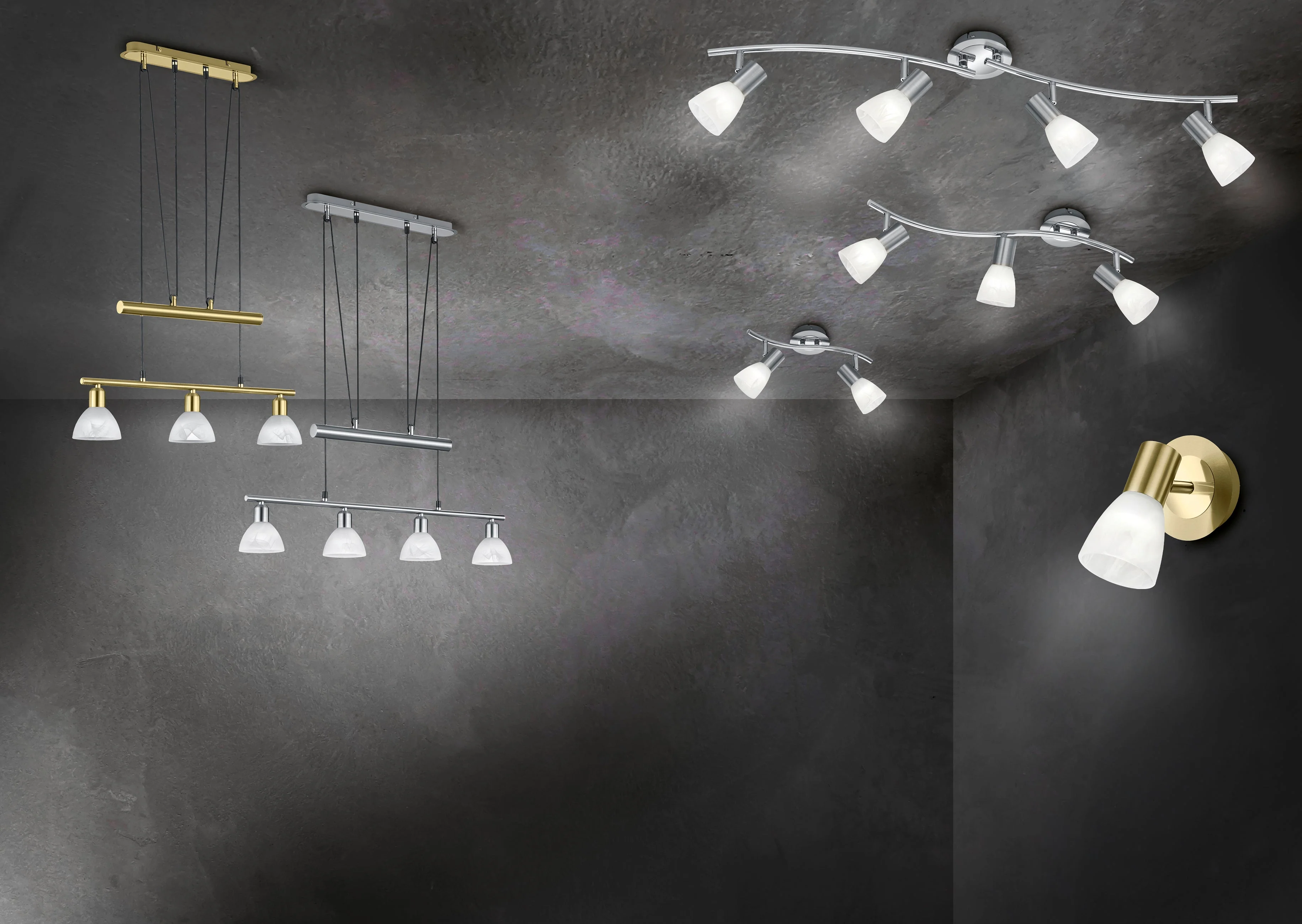 Levisto 2/3/4/6Lt Bar Spotlight - Brass/Nickel - Image 2