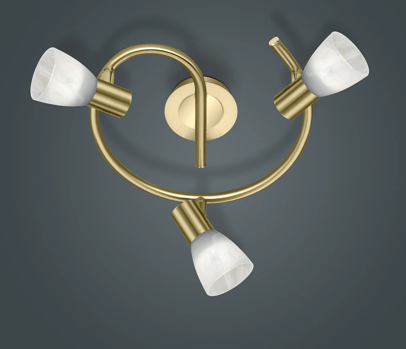 Levisto 3Lt Plate Spotlight - Nickel/Brass - Image 3
