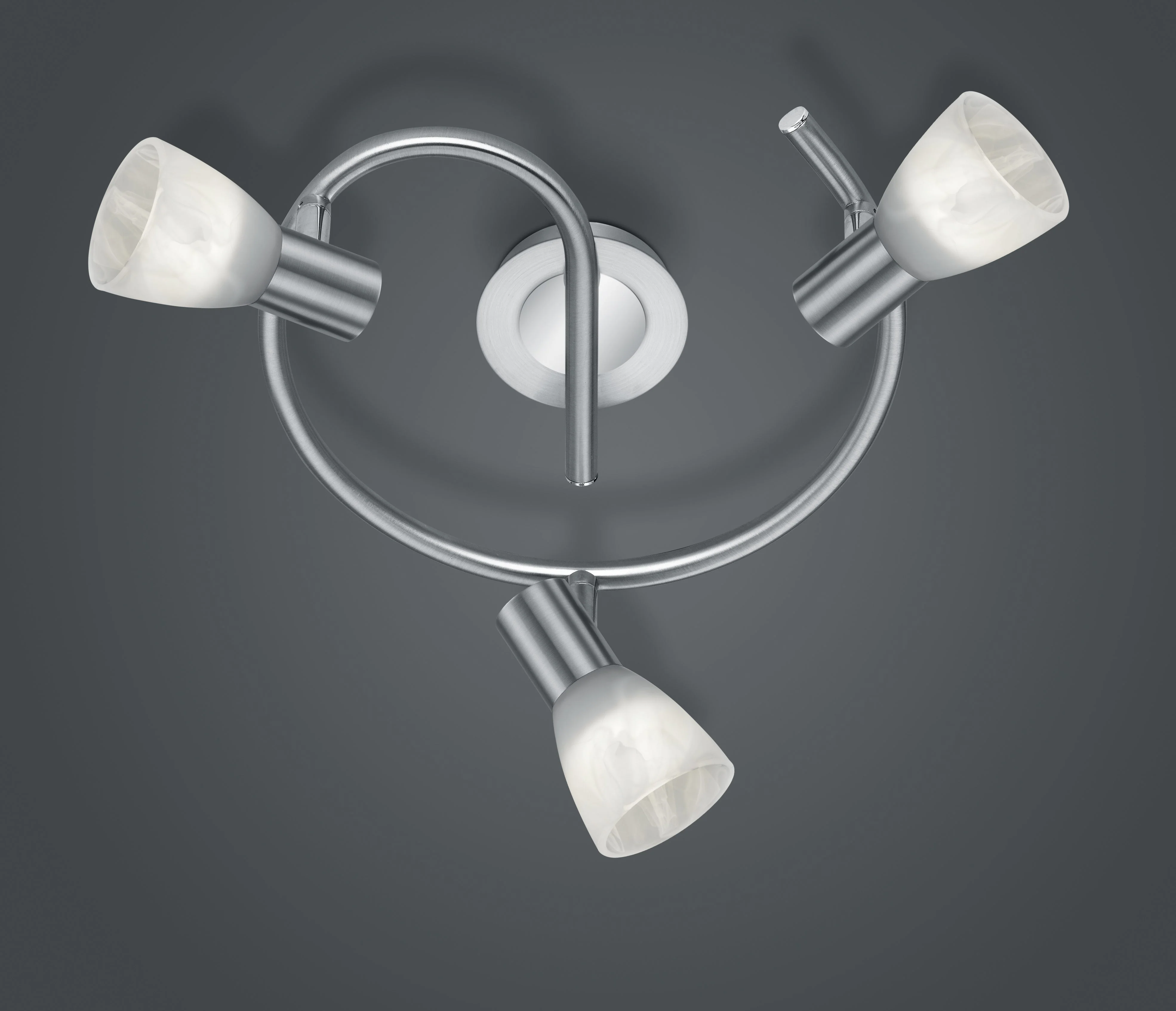 Levisto 3Lt Plate Spotlight - Nickel/Brass - Image 5