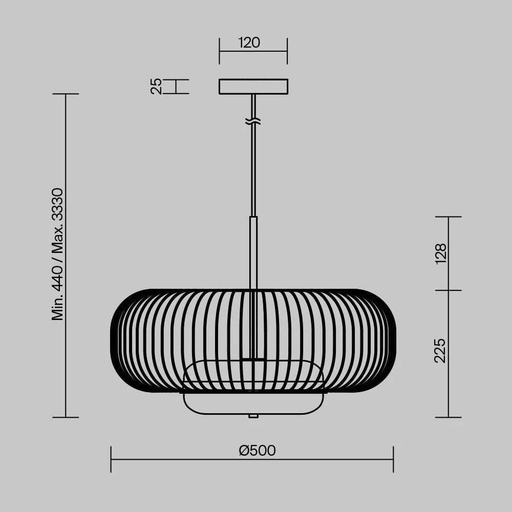Levitation LED Hanging Light - Brass - Image 5