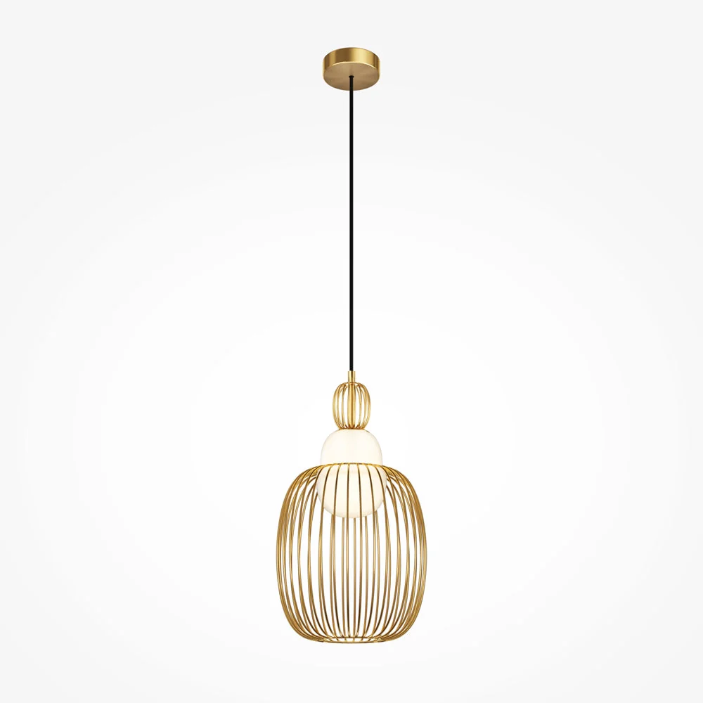 Levitation 1Lt Small/Large Single Pendant - Brass