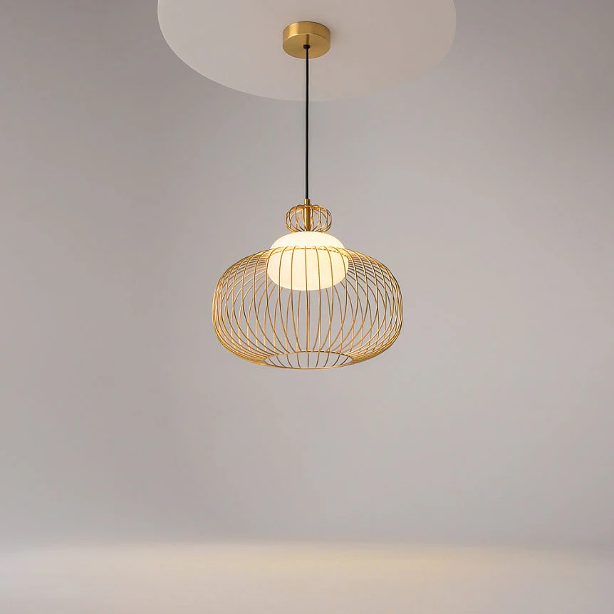 Levitation 1Lt Small/Large Single Pendant - Brass - Image 7