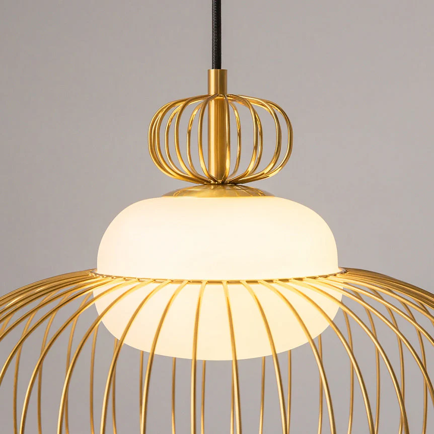 Levitation 1Lt Small/Large Single Pendant - Brass - Image 8