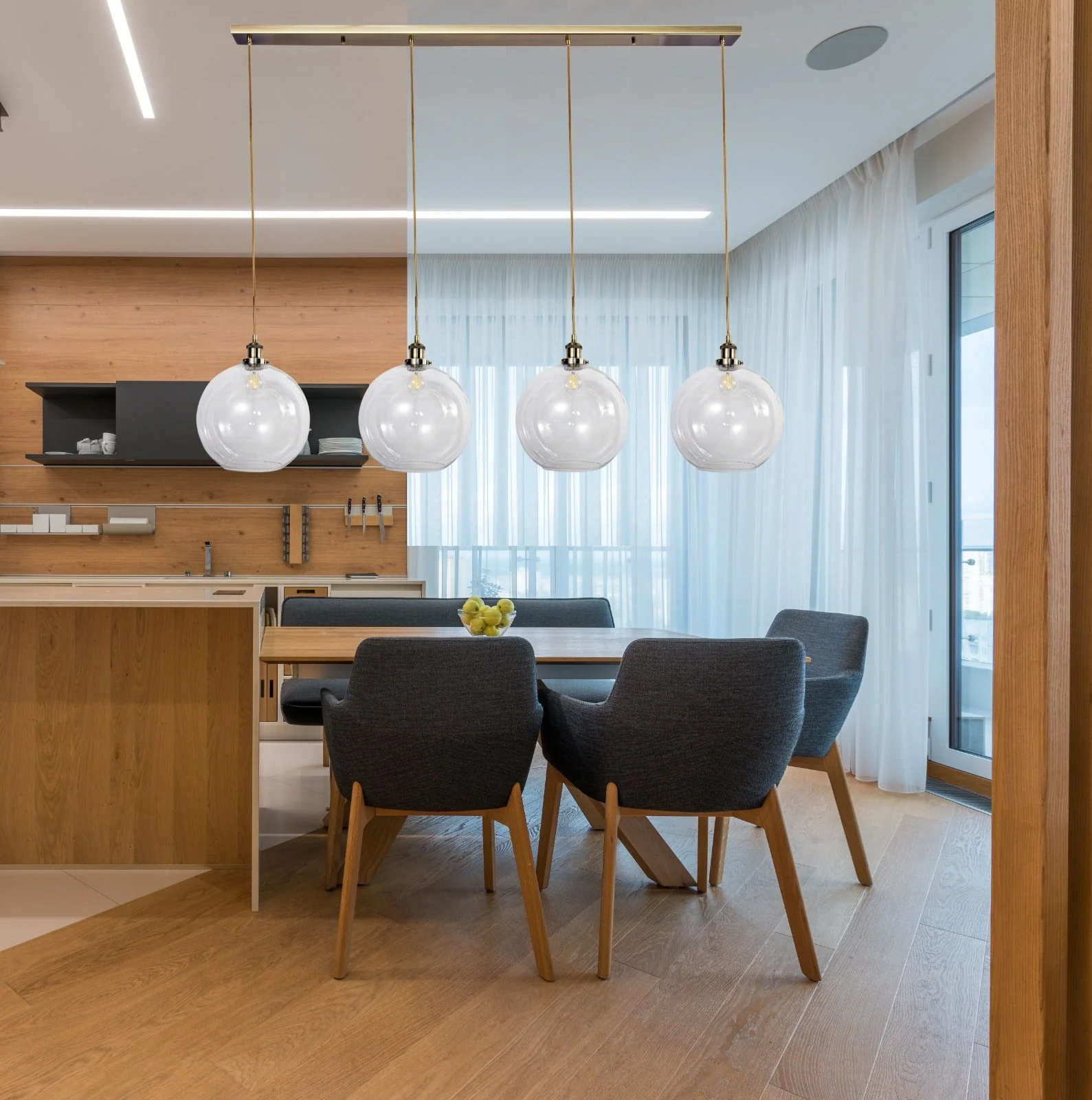 Lewis 3/4Lt Bar Pendant - Various Finish - Image 5