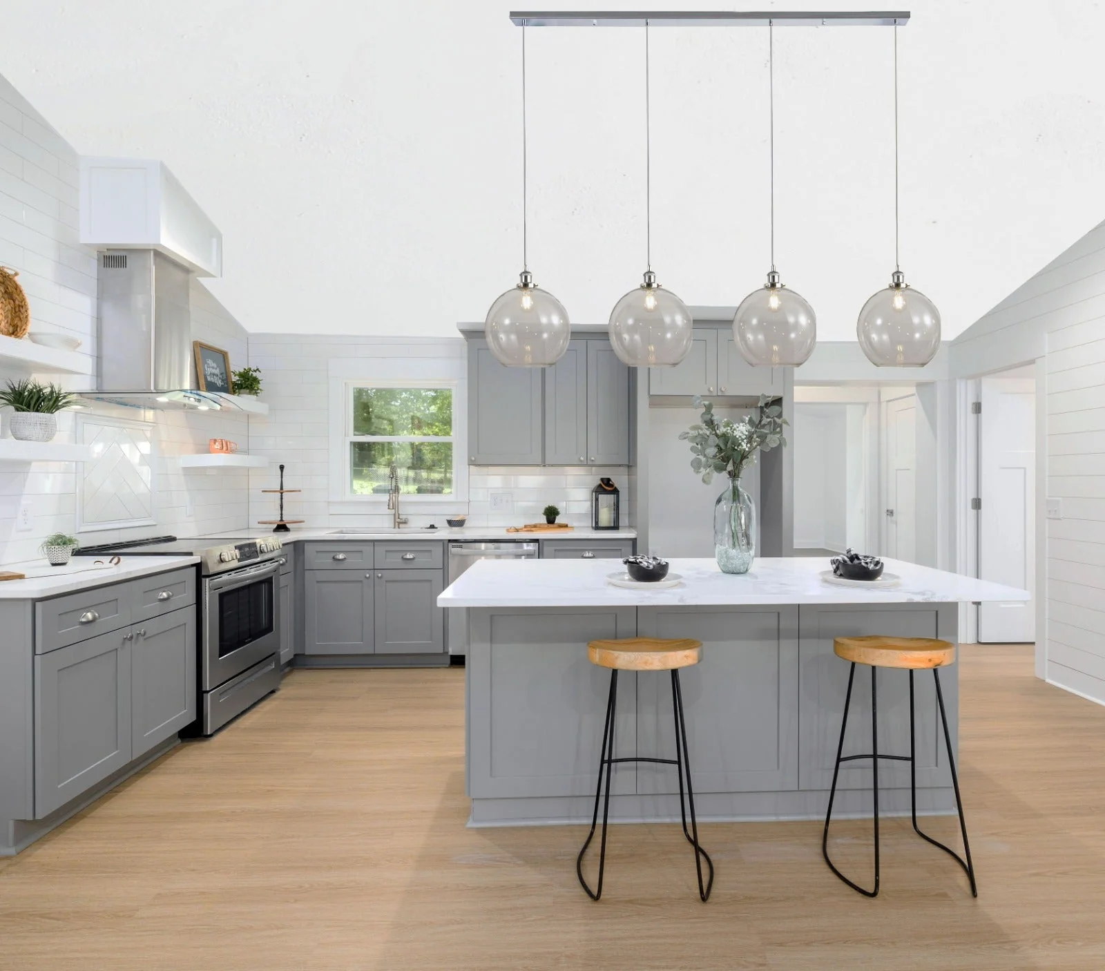 Lewis 3/4Lt Bar Pendant - Various Finish - Image 9