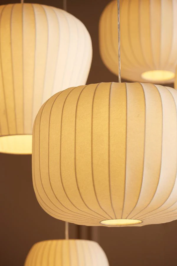 Lexa Medium & Large Hanging Shade Light - White Finish - Image 4