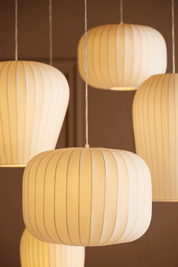 Lexa Medium & Large Hanging Shade Light - White Finish - Image 7