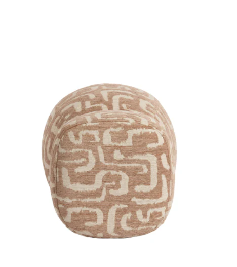 LEYLA Pouf - Terra & Beige - Image 3