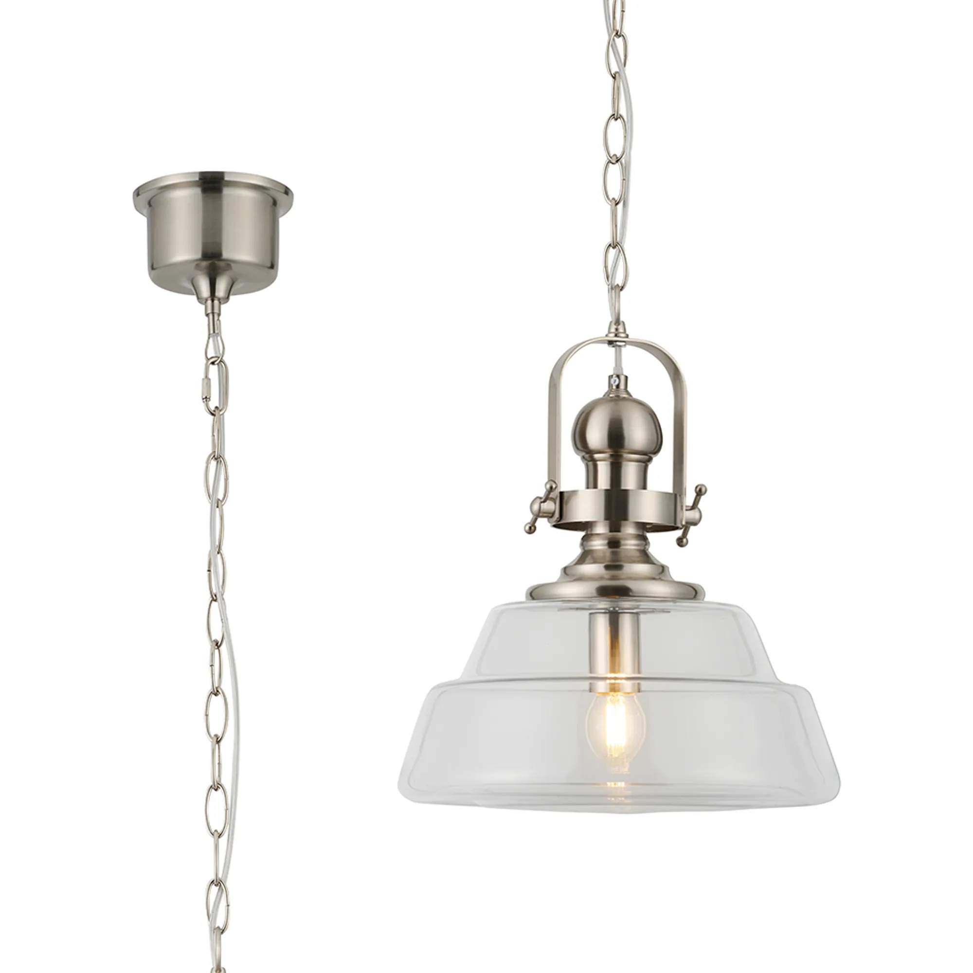 Leven Single Pendant - Brass, Satin Black, Satin Nickel Finishes - Image 13