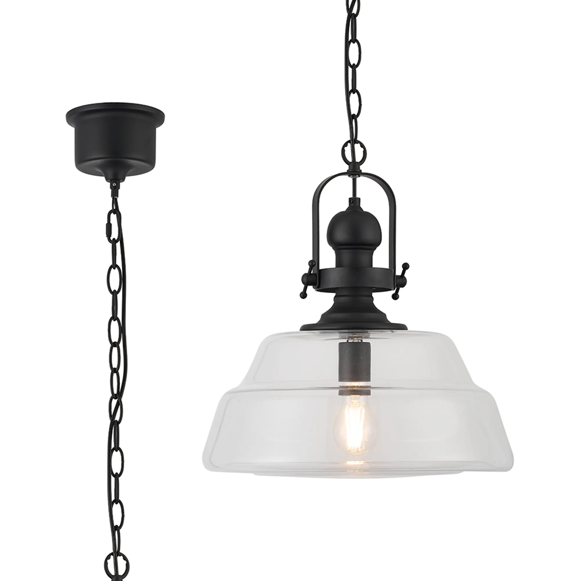 Leven Single Pendant - Brass, Satin Black, Satin Nickel Finishes - Image 22