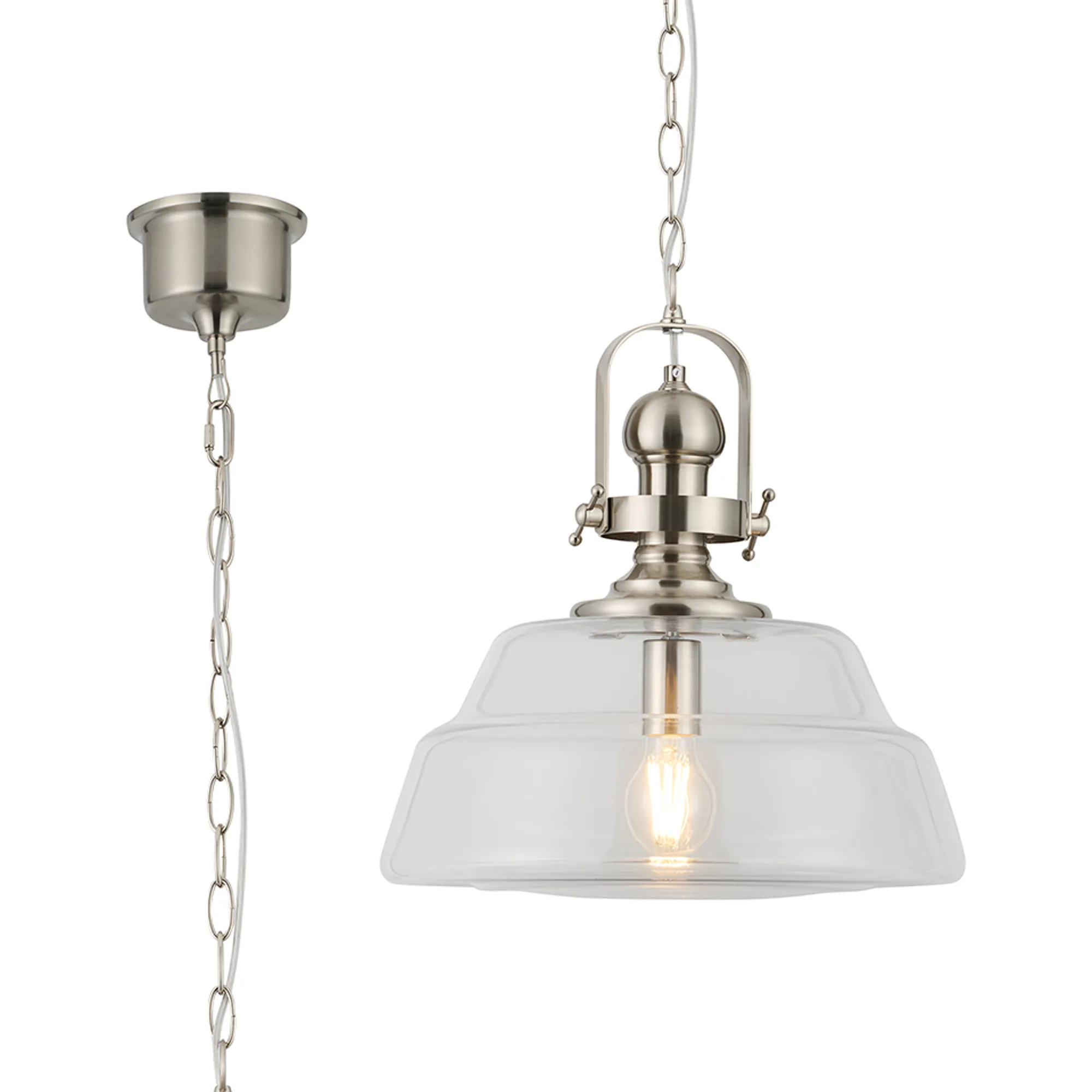 Leven Single Pendant - Brass, Satin Black, Satin Nickel Finishes - Image 23
