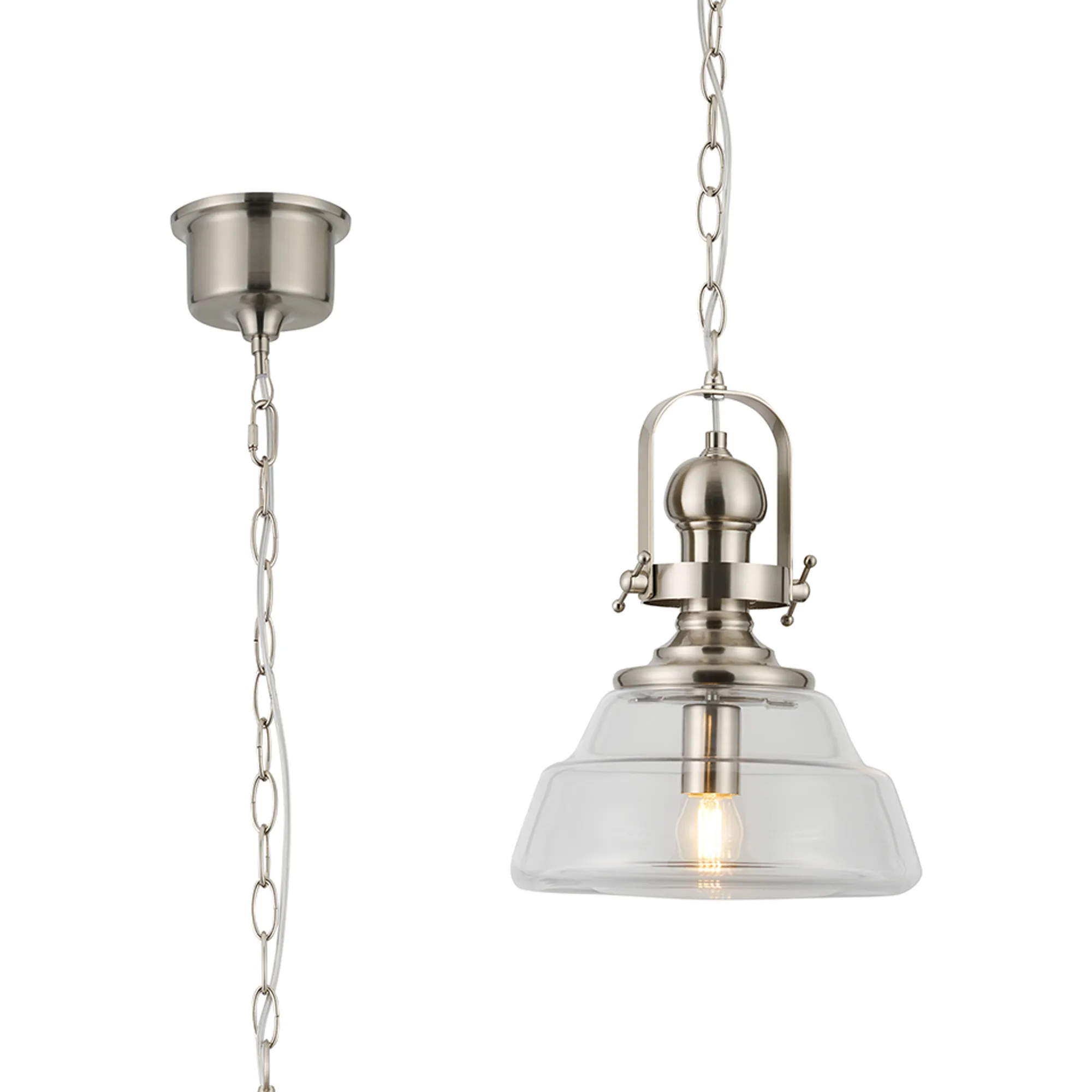 Leven Single Pendant - Brass, Satin Black, Satin Nickel Finishes - Image 3