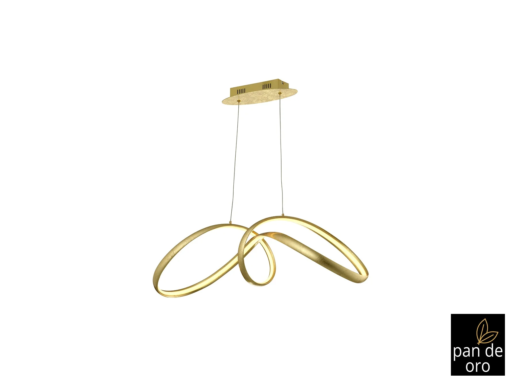 Lia Large LED Linear Pendant - Gold - Image 10