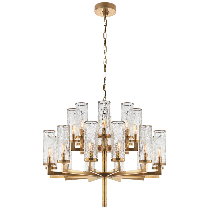 Liaison Double Tier Chandelier- Antique Brass/ Bronze - Image 2