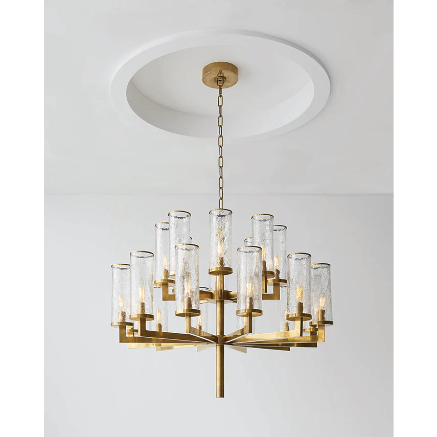 Liaison Double Tier Chandelier- Antique Brass/ Bronze - Image 4