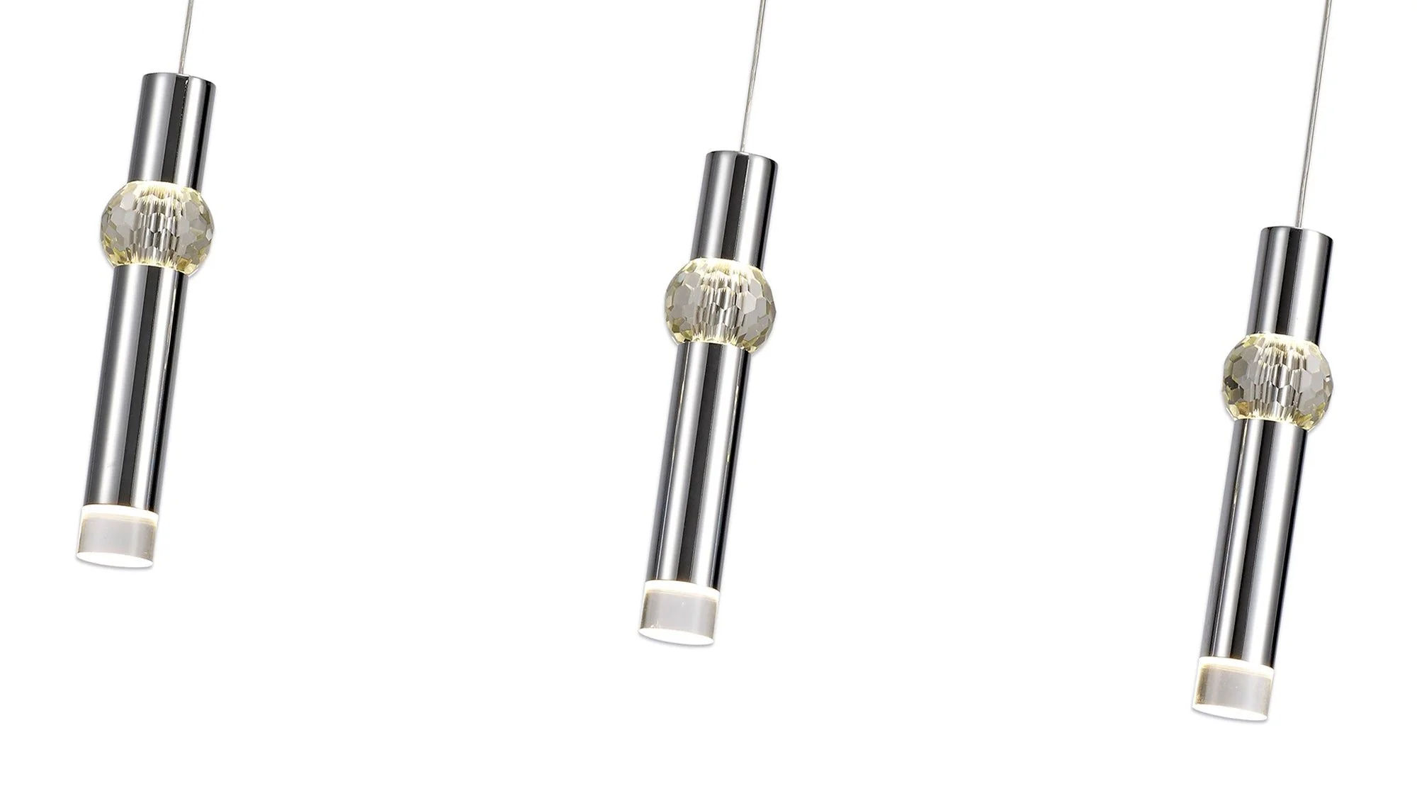 Lianne Kitchen Table/Island Light, 3 x 5W LED, 3000K, 304lm, Polished Chrome, 3yrs Warranty - Image 3