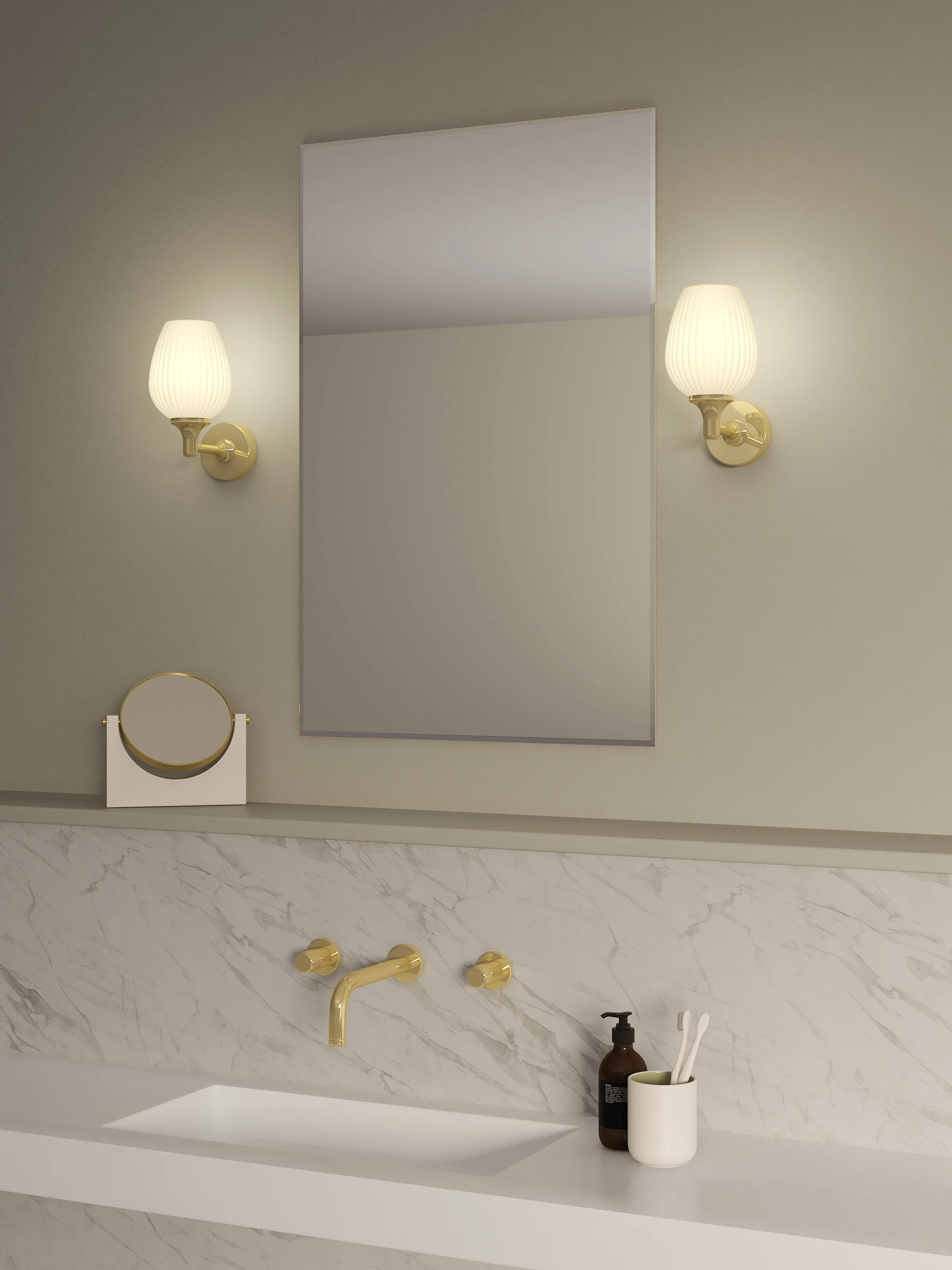 Liberty Bathroom Wall Light in Various Finishes E14 IP44 - Image 13