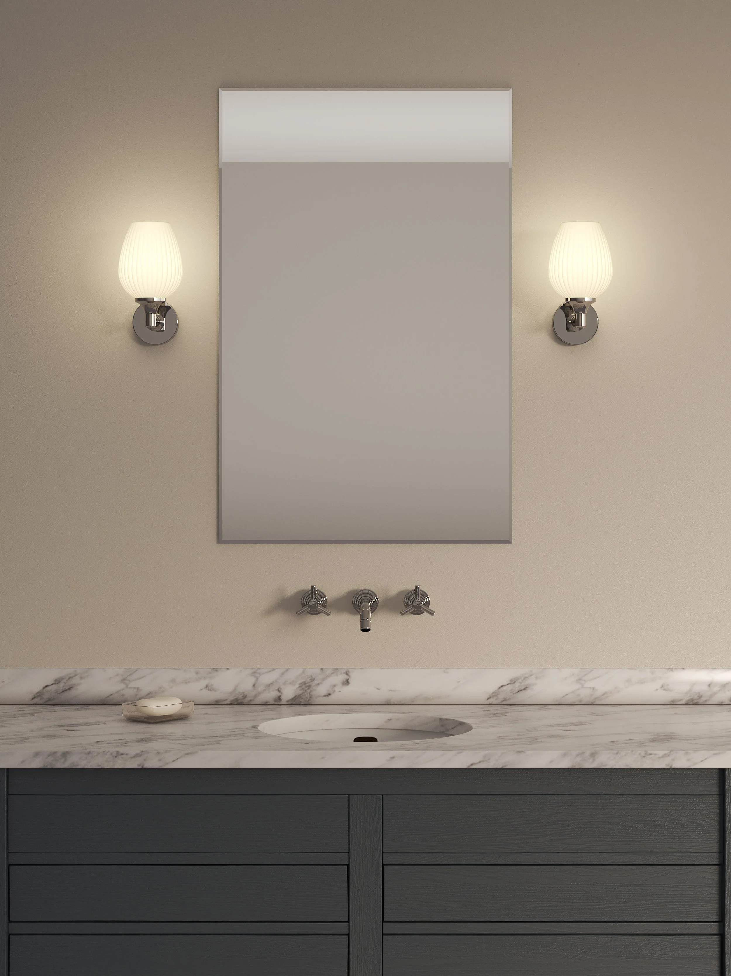 Liberty Bathroom Wall Light in Various Finishes E14 IP44 - Image 17