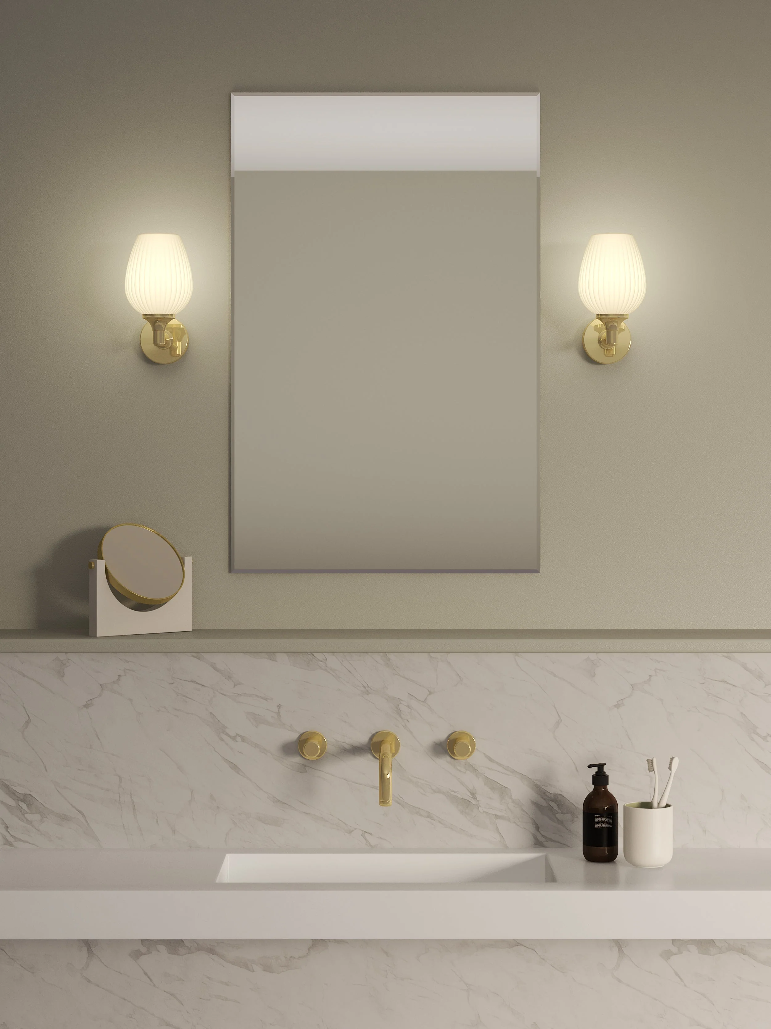 Liberty Bathroom Wall Light in Various Finishes E14 IP44 - Image 9