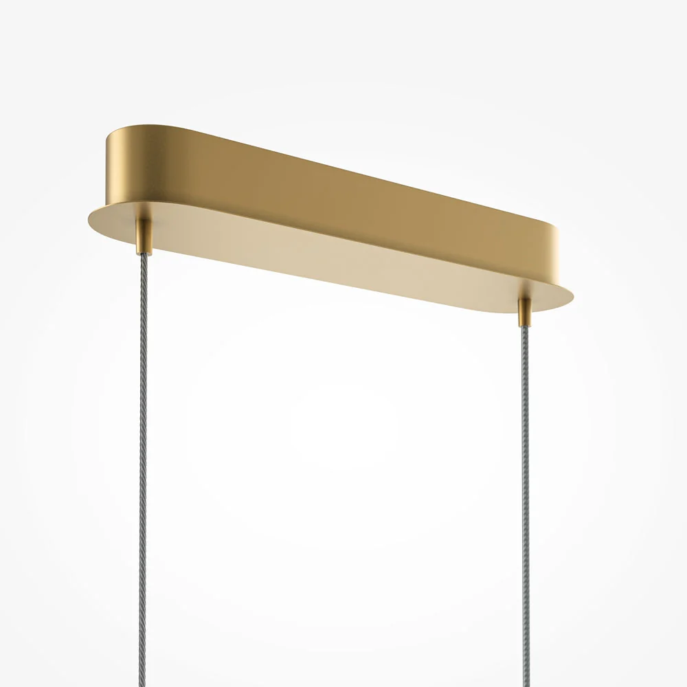 Light Reflection LED Linear Pendant - Black/Brass - Image 6
